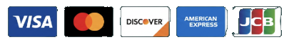 Accepted payment methods: Visa, Mastercard, Discover, American Express, JCB
