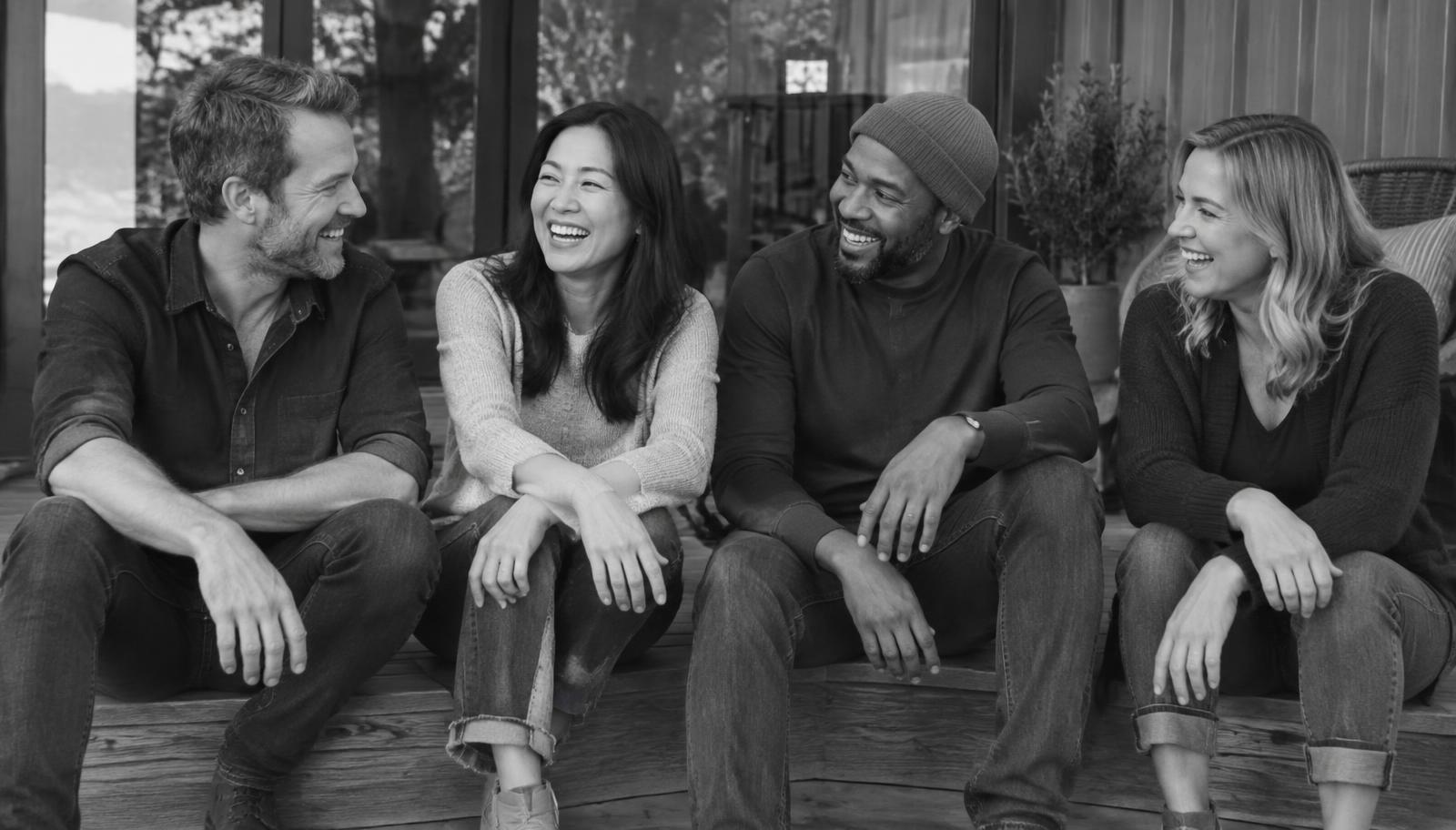 Haptic members sharing a candid moment